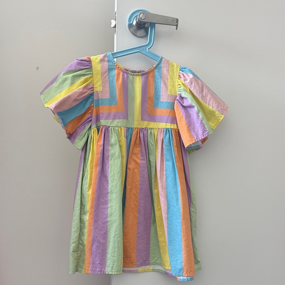Stella McCartney Multicolor Striped Kids Dress